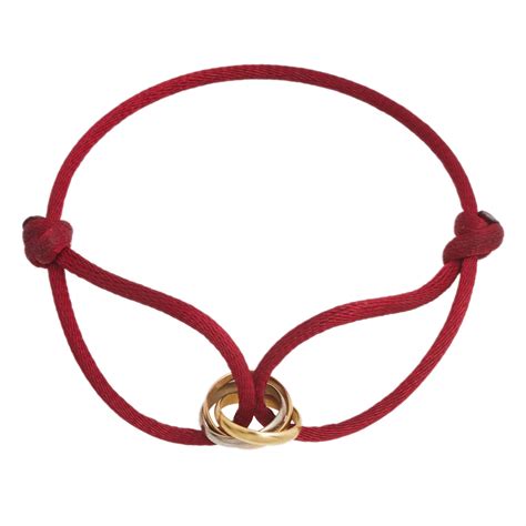 cartier bracelet cord|trinity bracelet by cartier red.